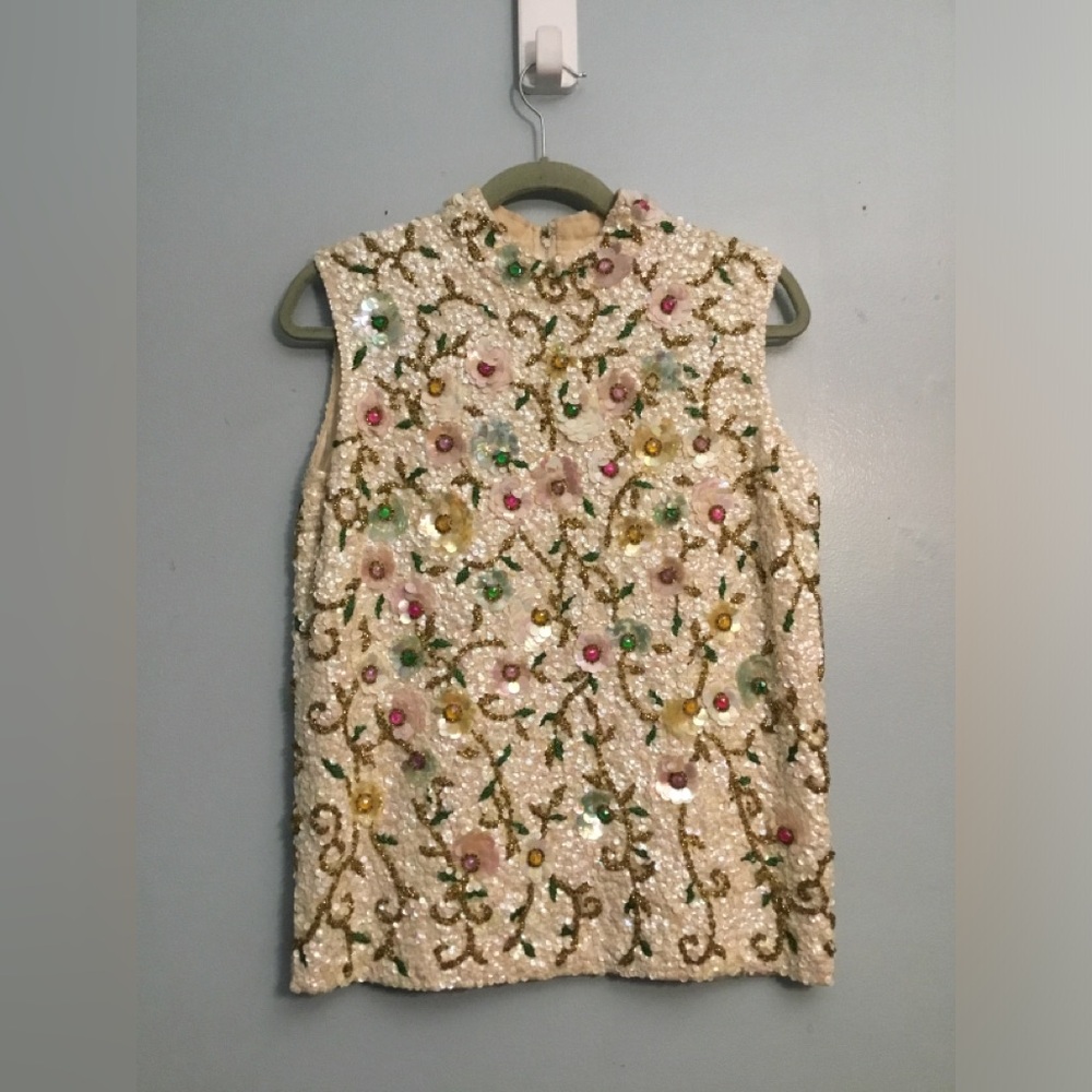 Ardell Multicolor Sequin Blouse - image 8